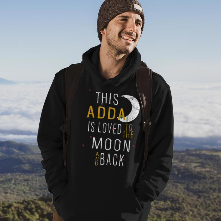 Adda Grandpa Gift This Adda Is Loved To The Moon And Love Hoodie Lifestyle
