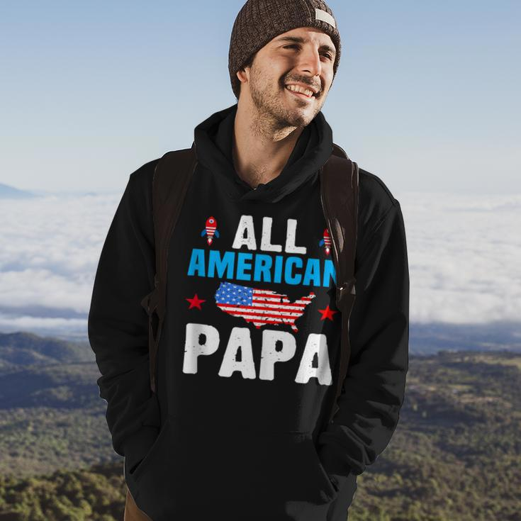 All American Papa 4Th Of July Usa Family Matching Outfit Hoodie Lifestyle