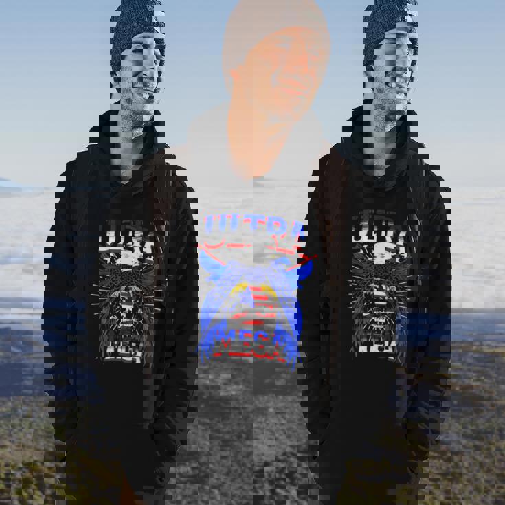 America Eagle Skull Ultra Mega The Great Maga King Ultra Mega Patriot Hoodie Lifestyle