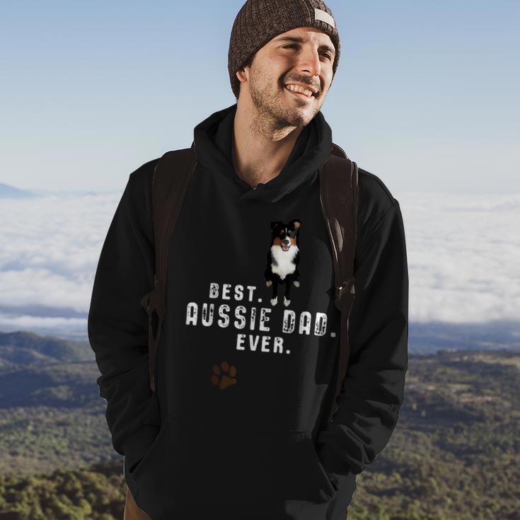 Australian Shepherd - Best Aussie Dad Ever Hoodie Lifestyle