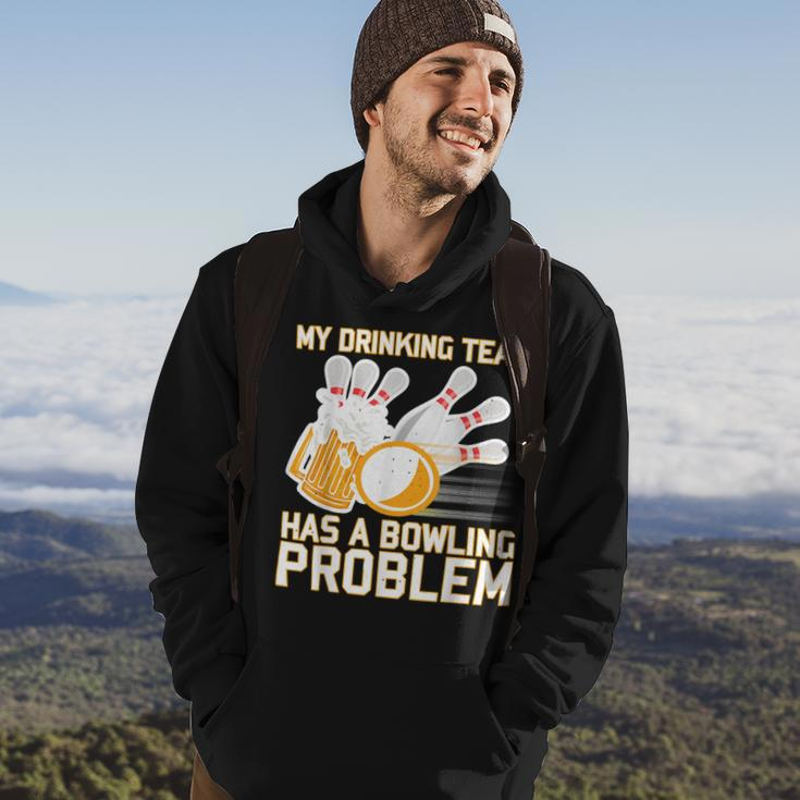 Beer Strike Dad My Drinking Team Has A Problem 116 Bowling Bowler Hoodie Lifestyle