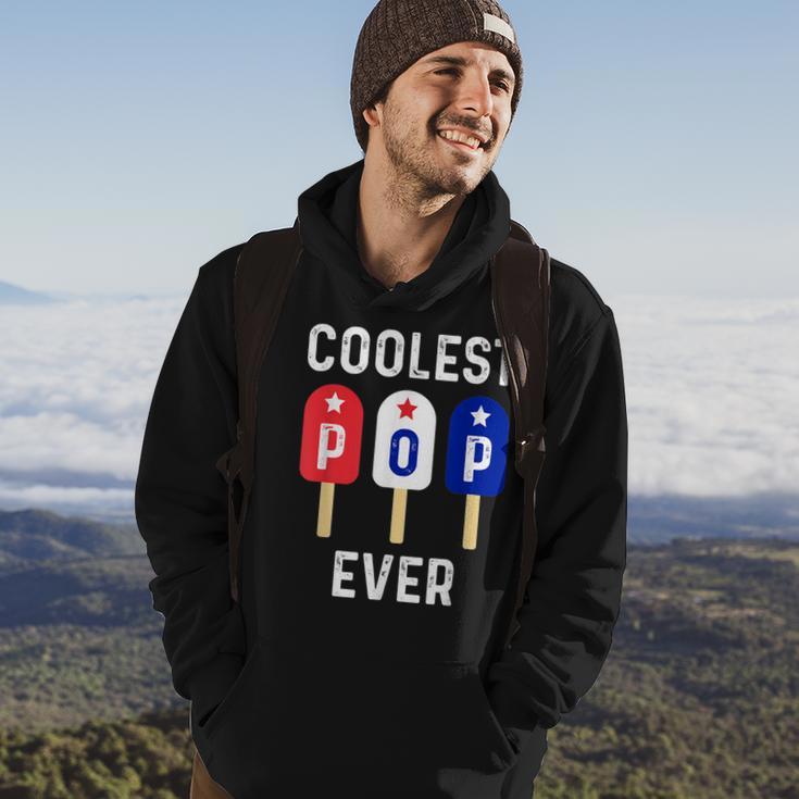 Coolest Pop Ever Popsicle Men Best Dad Ever Cool Fathers Day Hoodie Lifestyle