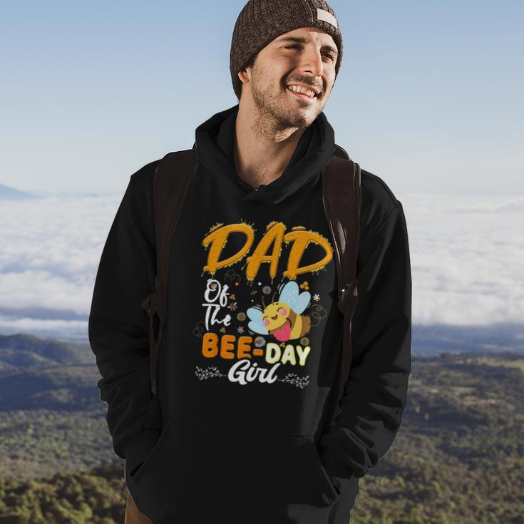 Dad Of The Bee Day Girl Hive Party Matching Birthday Hoodie Lifestyle