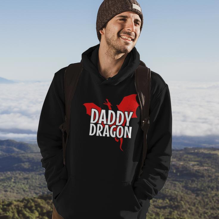 Daddy Dragon Mythical Legendary Creature Fathers Day Dad Hoodie Lifestyle