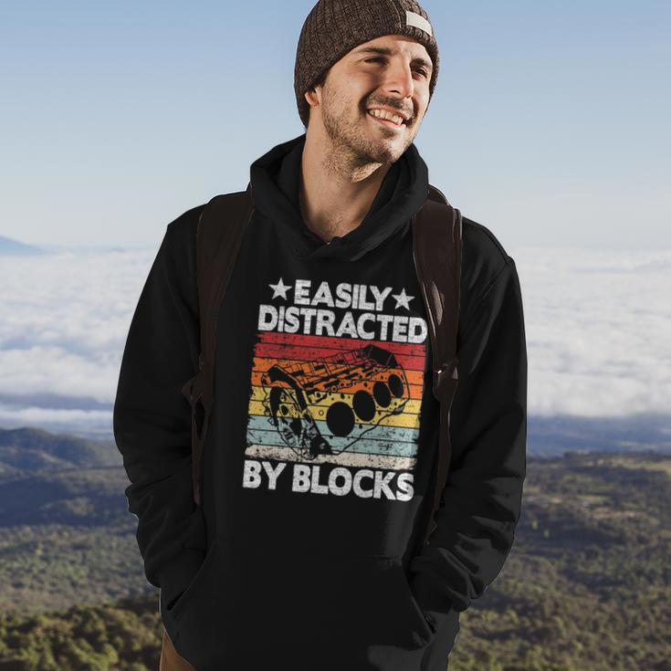 Easily Distracted By Blocks Racing Car Parts Funny Mechanic Hoodie Lifestyle