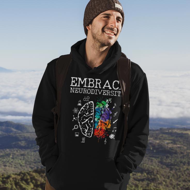 Embrace Neurodiversity Funny V5 Hoodie Lifestyle