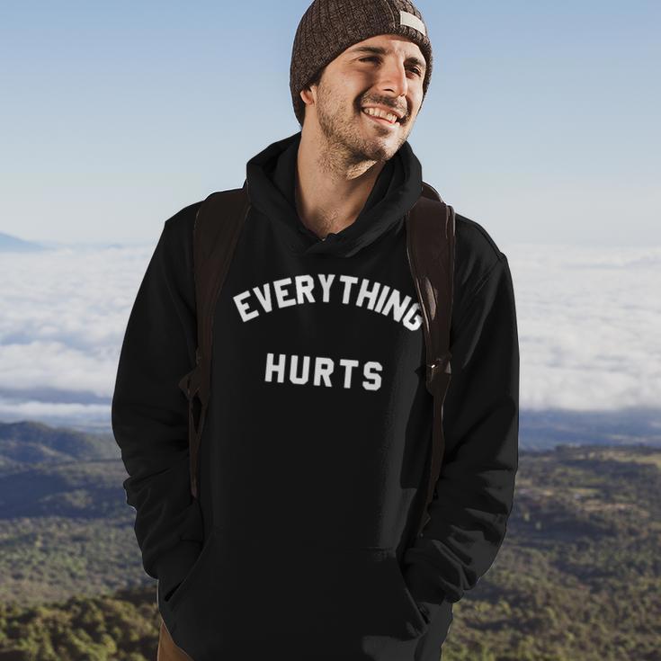 Everything Hurts Workout Gym Hoodie Lifestyle