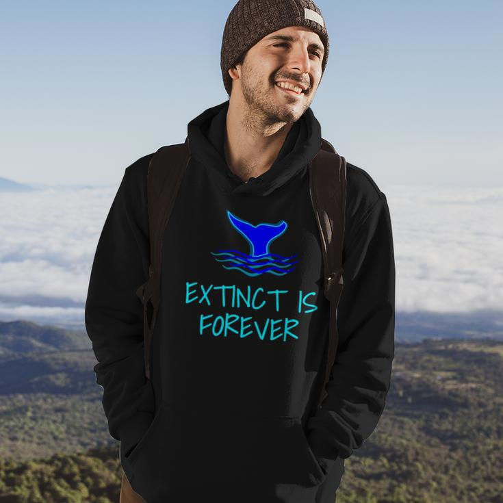 Extinct Is Forever Environmental Protection Whale Hoodie Lifestyle