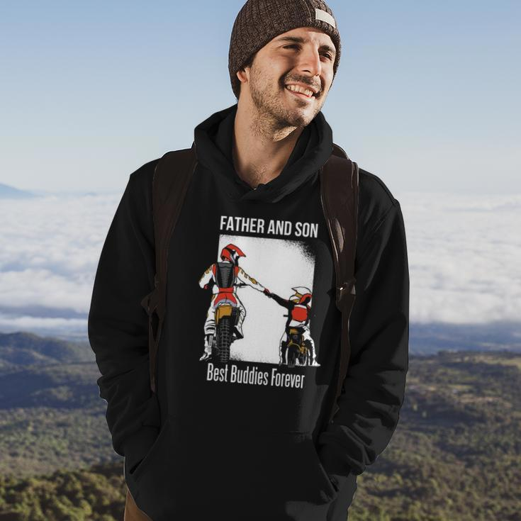 Father And Son Best Buddies Forever Fist Bump Dirt Bike Hoodie Lifestyle