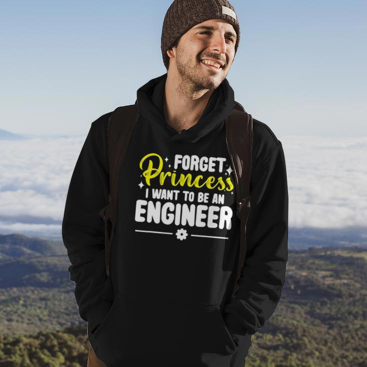 Forget Princess I Want To Be An Engineer Funny Engineering Hoodie Lifestyle