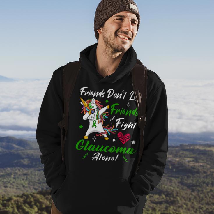 Friends Dont Let Friends Fight Glaucoma Alone Unicorn Green Ribbon Glaucoma Glaucoma Awareness Hoodie Lifestyle