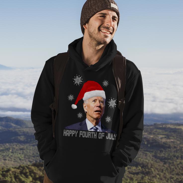 Funny Anti Joe Biden Happy 4Th Of July Merry Christmas Hoodie Lifestyle