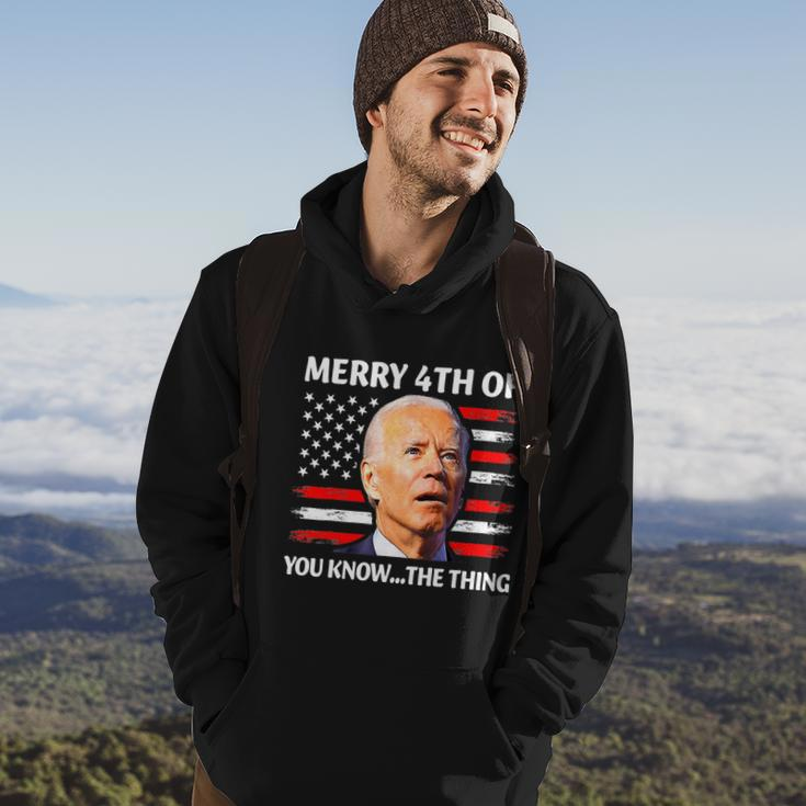 Funny Biden Independence Day Merry Happy 4Th Of July Hoodie Lifestyle