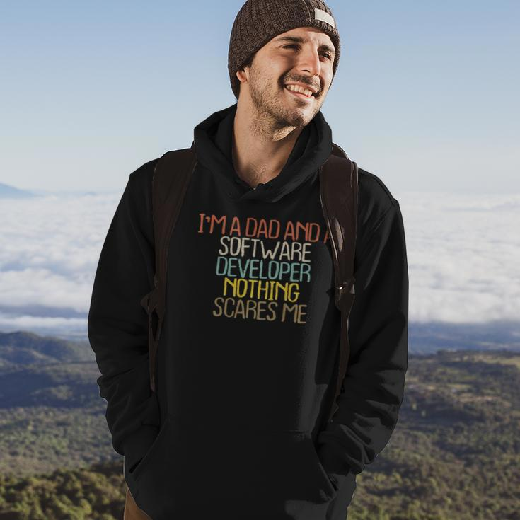 Funny Im A Dad And A Software Developer Nothing Hoodie Lifestyle