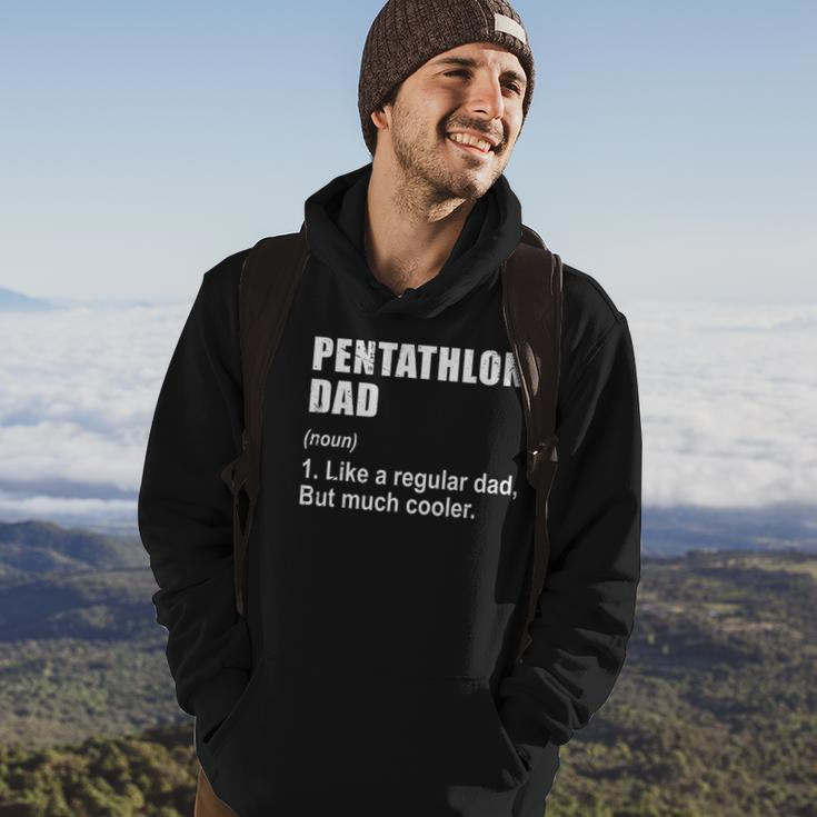 Funny Pentathlon Dad Like Dad But Much Cooler Definition Hoodie Lifestyle