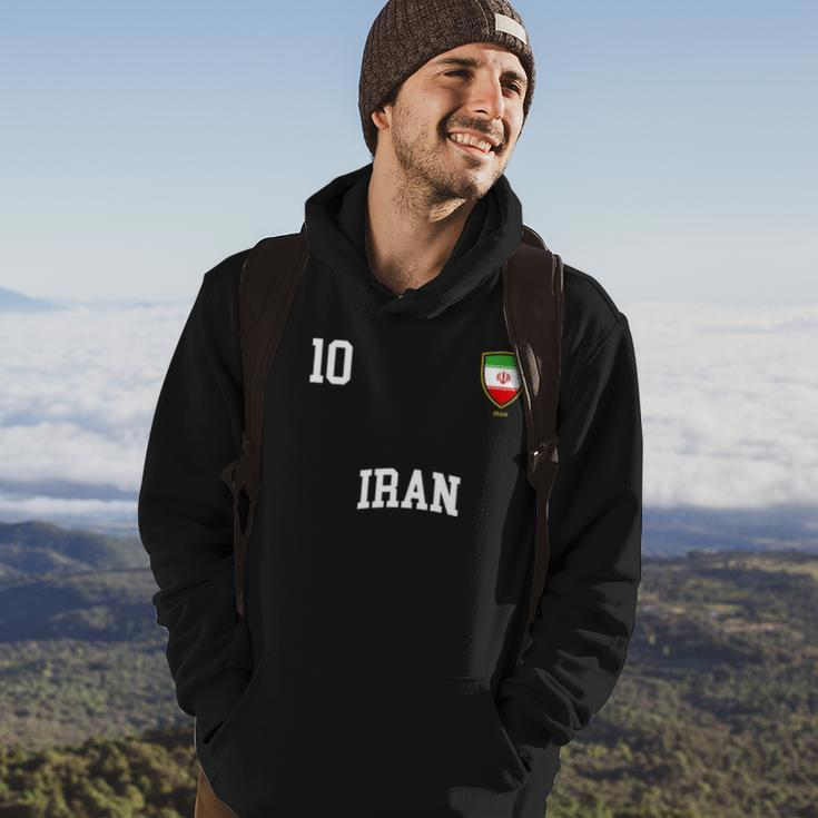 Iran 10 Iranian Flag Soccer Team Football Hoodie Lifestyle