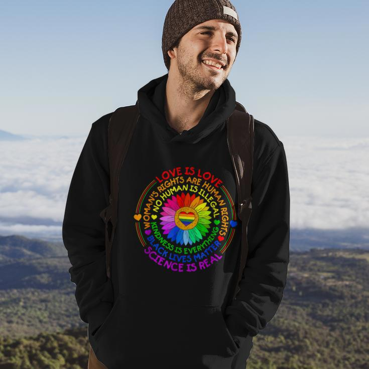 Love Is Love Science Is Real Kindness Is Everything LGBT Hoodie Lifestyle