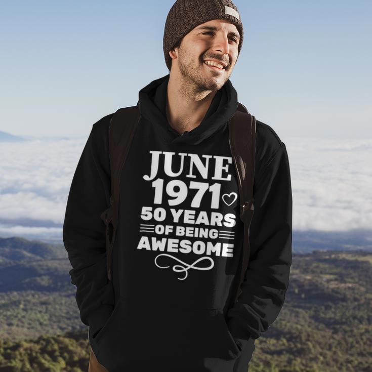 Made In June 1971 50 Years Of Being Awesome Hoodie Lifestyle