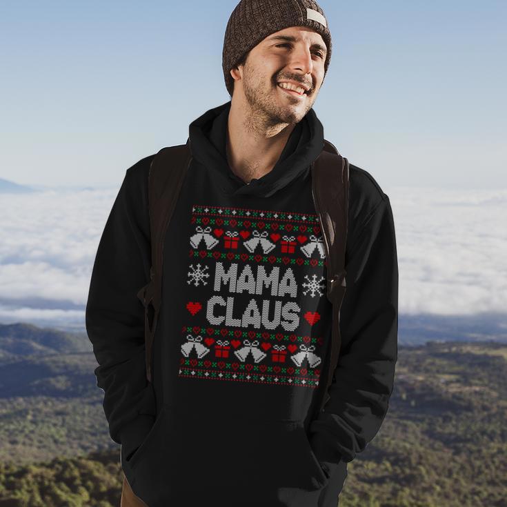 Mama Claus Christmas Ugly Sweater Hoodie Lifestyle