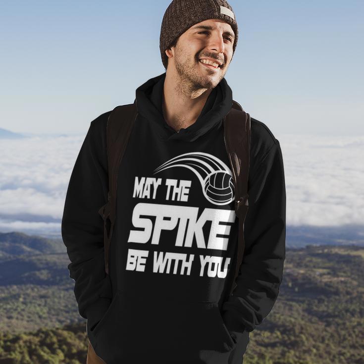 May The Spike Be With You Funny Volleyball Hoodie Lifestyle