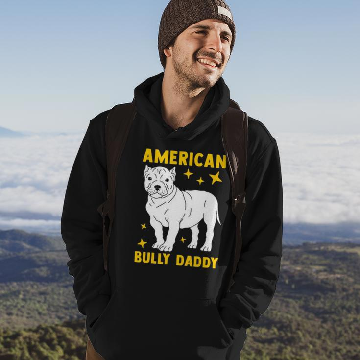 Mens American Bully Dad Puppy Dog Owner American Bully Hoodie Lifestyle