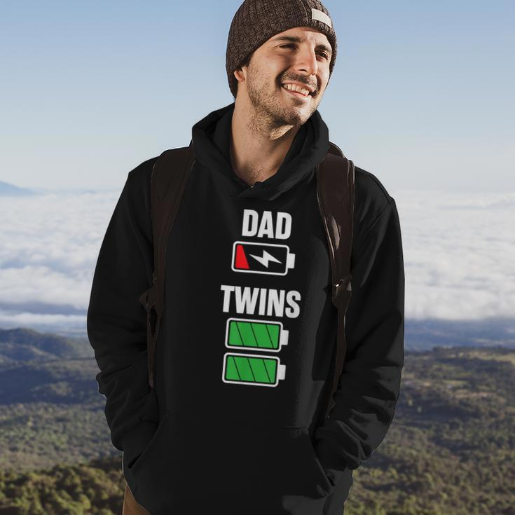 Mens Funny Dad Fathers Day Birthday Twins Twin Dad Hoodie Lifestyle