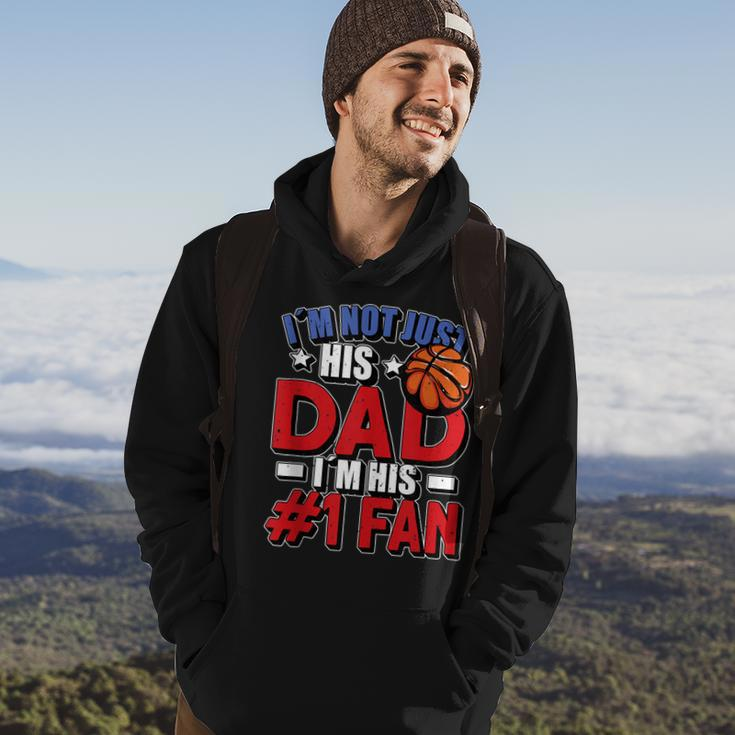 Mens Im Not Just His Dad Father´S Day 4Th Of July Basketball Hoodie Lifestyle