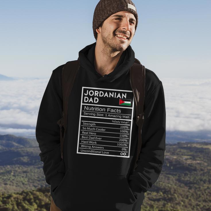 Mens Jordanian Dad Nutrition Facts National Pride Gift For Dad Hoodie Lifestyle