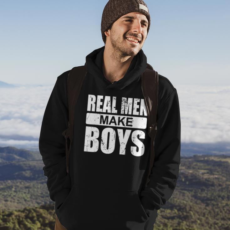 Mens Real Men Make Boys Daddy To Be Announcement Family Boydaddy Hoodie Lifestyle