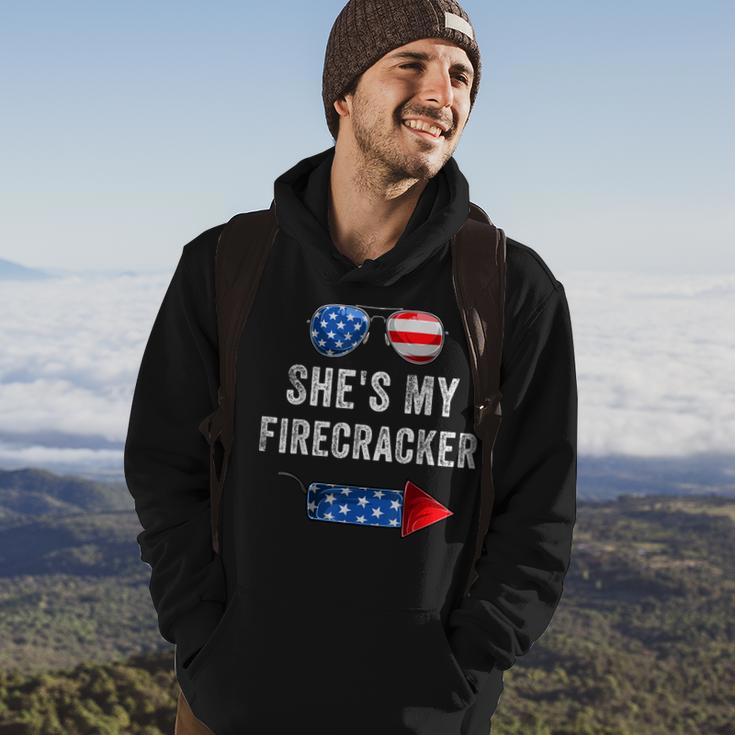 Mens Shes My Firecracker His And Hers 4Th July Matching Couples Hoodie Lifestyle