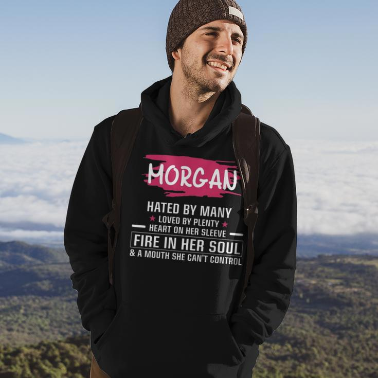 Morgan Name Gift Morgan Hated By Many Loved By Plenty Heart On Her Sleeve Hoodie Lifestyle
