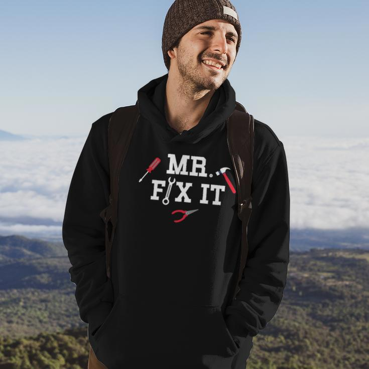 Mr Fix It Fathers Day Hand Tools Papa Daddy Hoodie Lifestyle