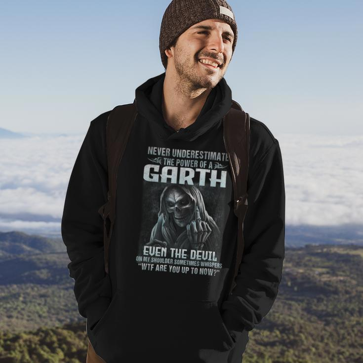 Never Underestimate The Power Of An Garth Even The Devil V9 Hoodie Lifestyle