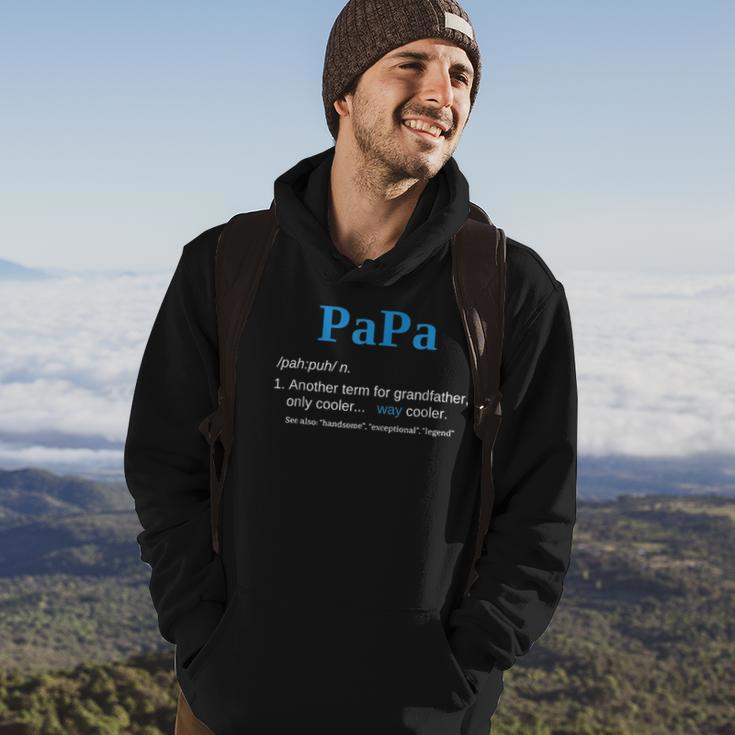 Papa Like A Grandfather Only Cooler Definition Gift Classic Hoodie Lifestyle