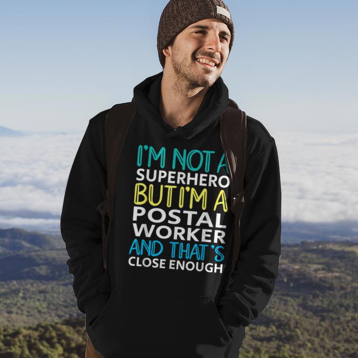 Postal Worker Superhero Mail Carrier Post Office Hoodie Lifestyle