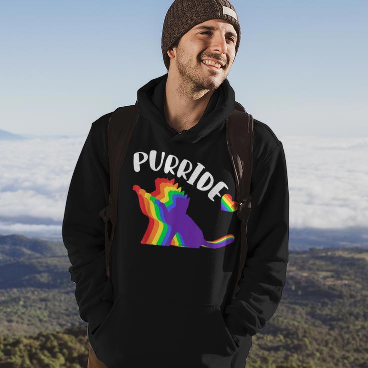 Purride Gay Pride Cat Pride Cat Cat Lgbtq Hoodie Lifestyle