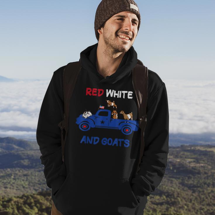 Red White And Goats 4Th Of July 2022 Hoodie Lifestyle