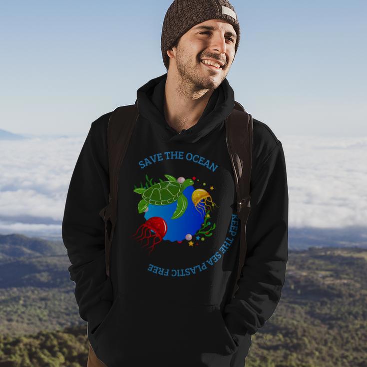 Save The Ocean Keep The Sea Plastic Free Hoodie Lifestyle