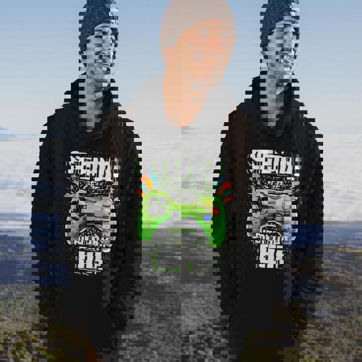 Stepdad Of The Birthday Boy Matching Family Video Game Party Hoodie Lifestyle