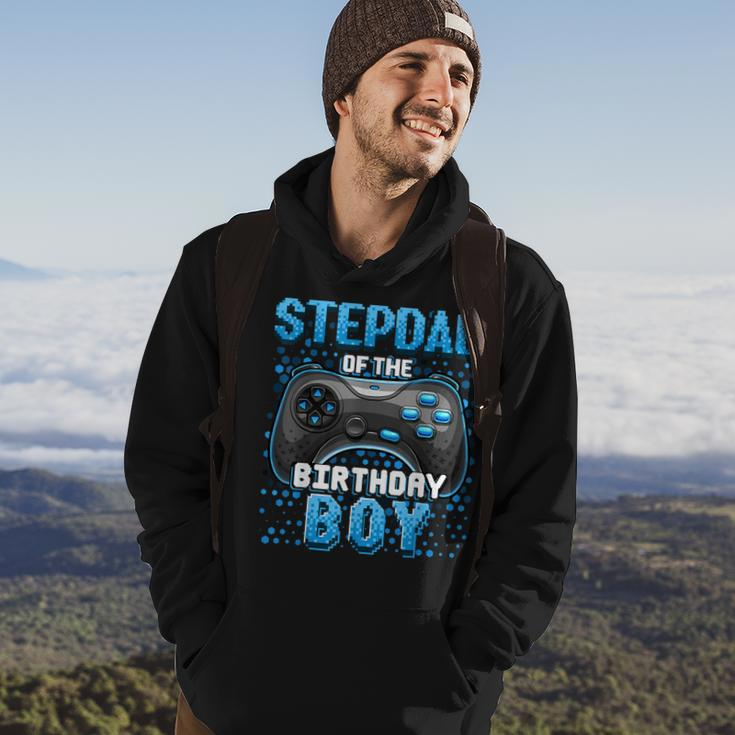 Stepdad Of The Birthday Boy Matching Family Video Game Party Hoodie Lifestyle