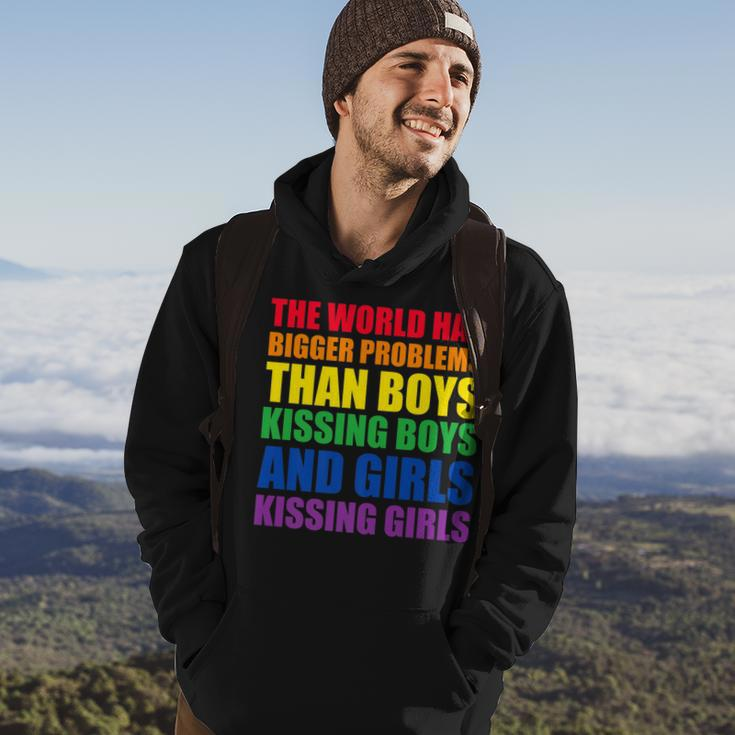 The World Has Bigger Problems Lgbt-Q Pride Gay Proud Ally Hoodie Lifestyle