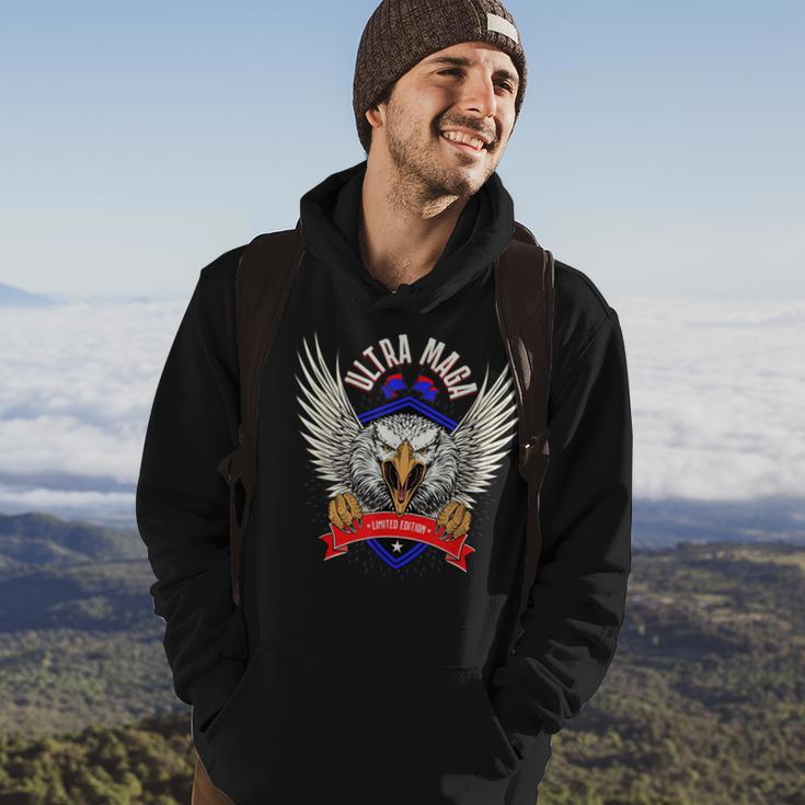 Ultra Maga Eagle Proud Ultra Maga Hoodie Lifestyle