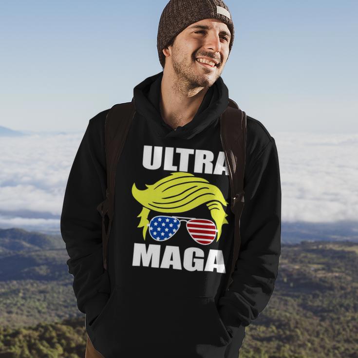 Ultra Maga Joe Biden Pro Trump Gift Hoodie Lifestyle