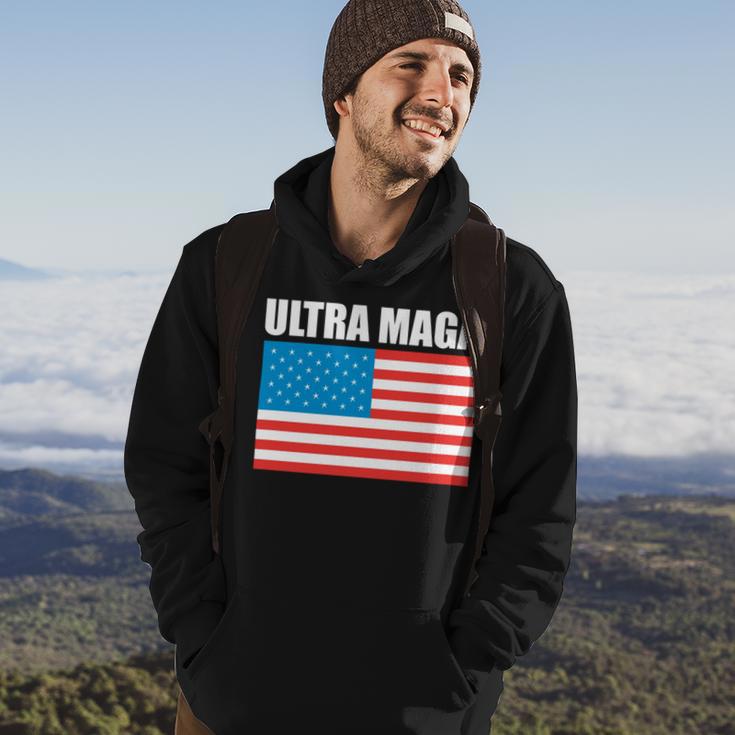 Ultra Maga Us Flag V2 Hoodie Lifestyle