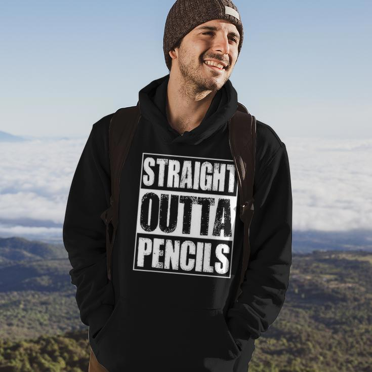 Vintage Straight Outta Pencils Gift Hoodie Lifestyle