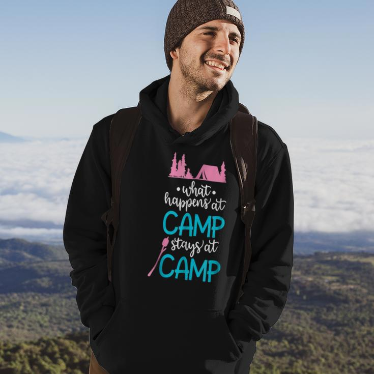 What Happens At Camp Stays At Camp Shirt Kids Camping Pink Hoodie Lifestyle