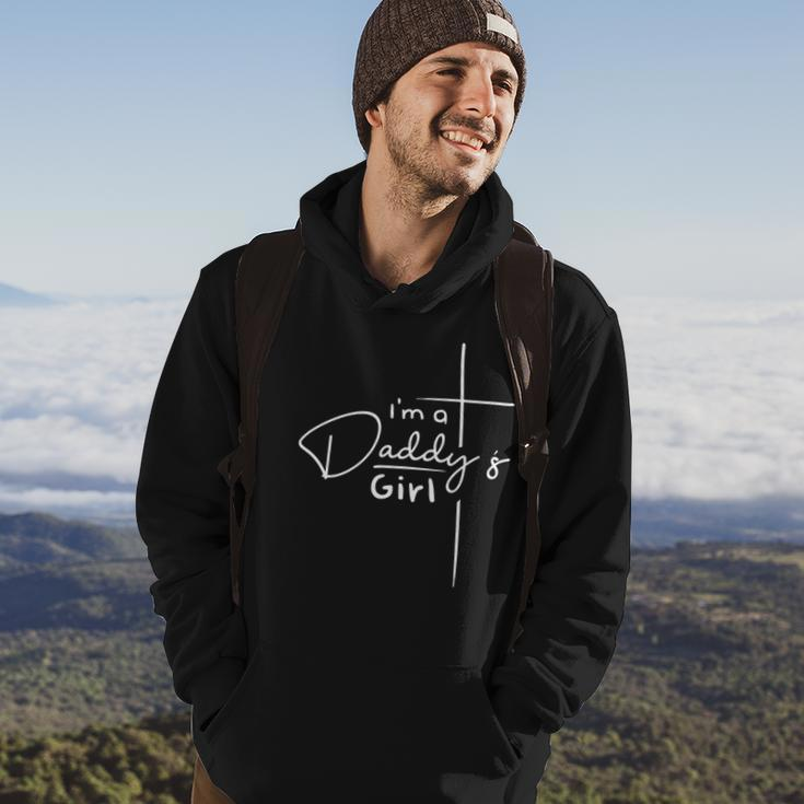Womens Im A Daddys Girl - Christian Gifts - Funny Faith Based V-Neck Hoodie Lifestyle