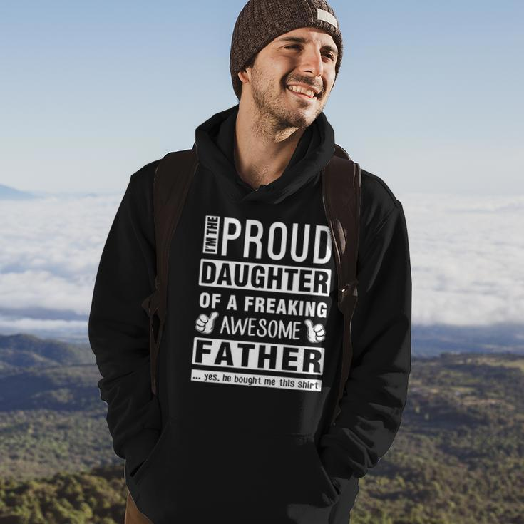Womens Im The Proud Daughter Of A Freaking Awesome Father Hoodie Lifestyle
