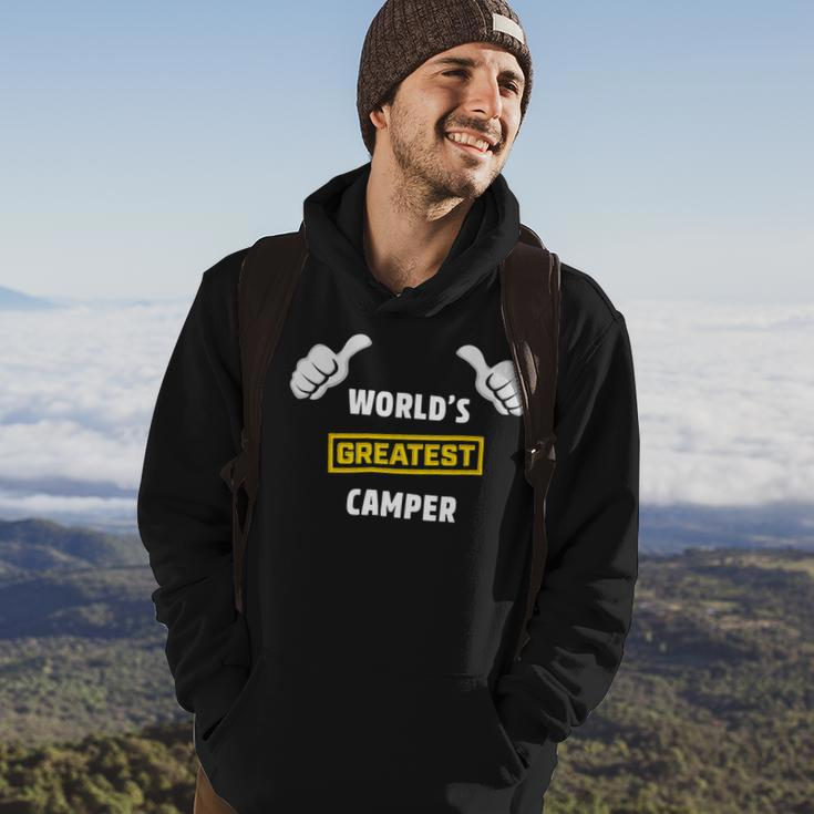 Worlds Greatest Camper Funny Camping Gift CampShirt Hoodie Lifestyle