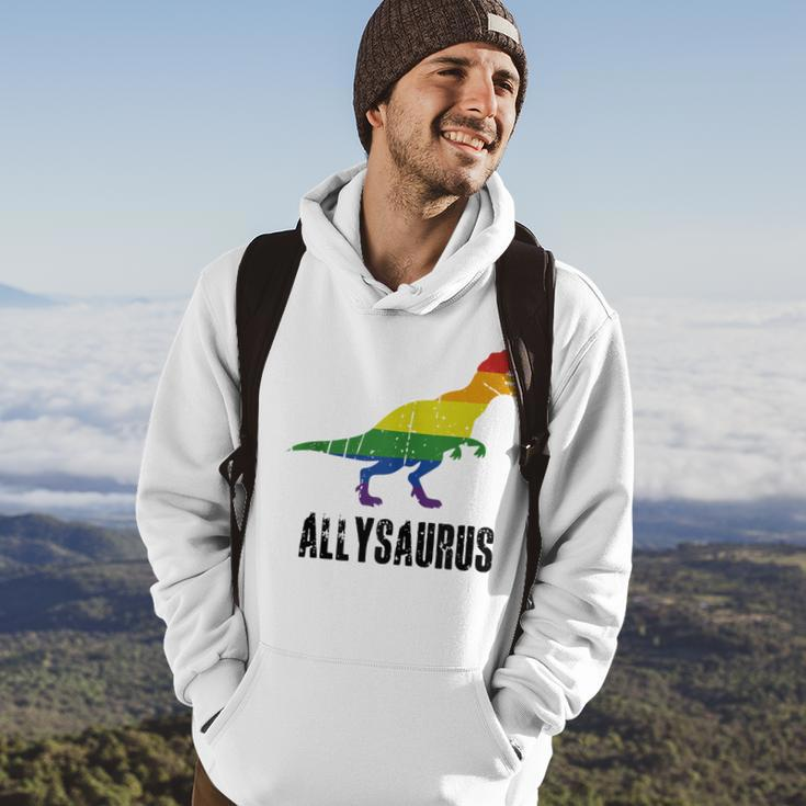Allysaurus Ally Pride Gay Pride Lgbt Allysaurus Hoodie Lifestyle